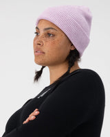 Unisex Chunky Logger Beanie - Merino Wool & Recycled polyester Headwear Mons Royale Orchid Marl