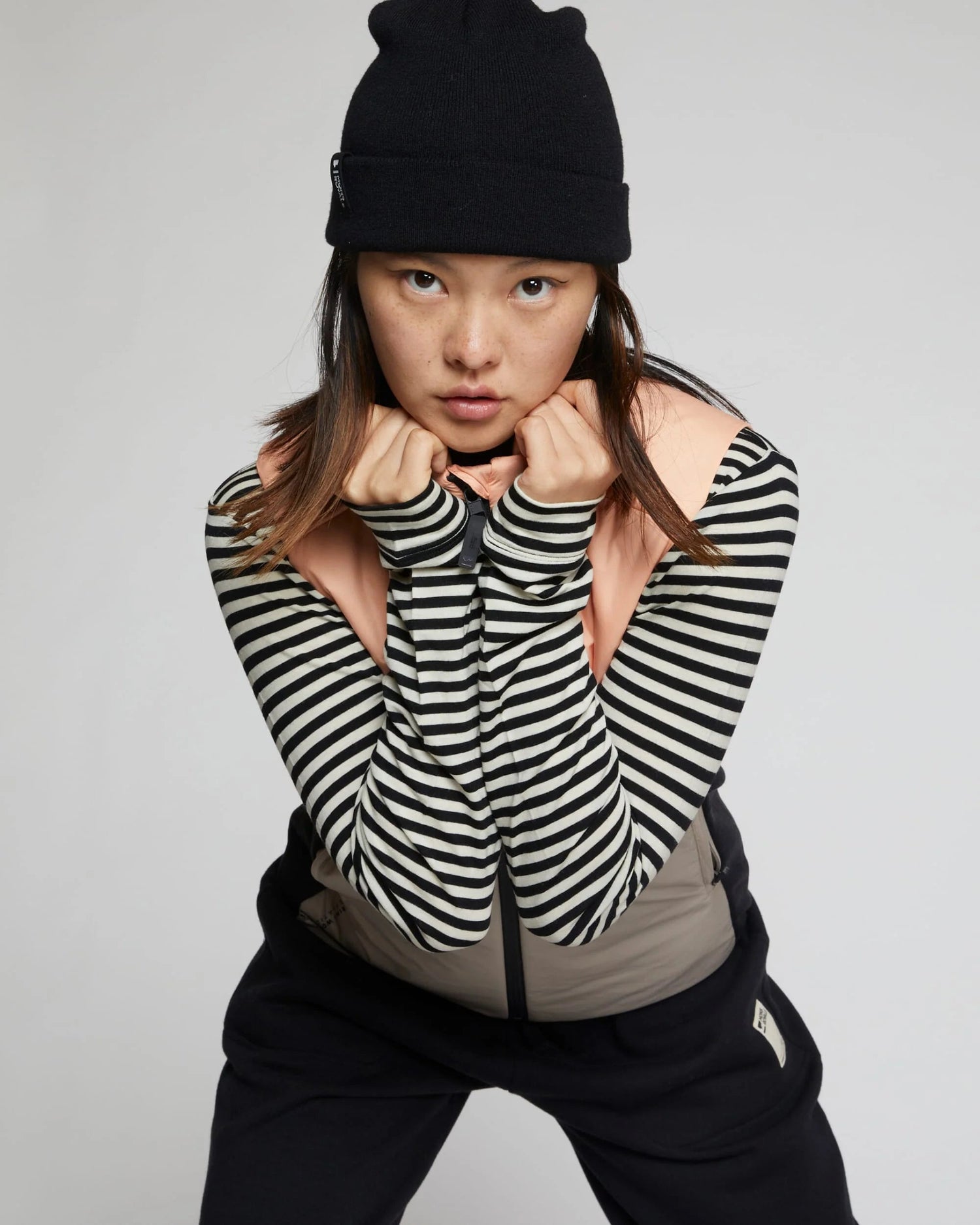 Mons Royale Unisex McCloud Merino Beanie - Merino Wool & Recycled Polyester Black Headwear