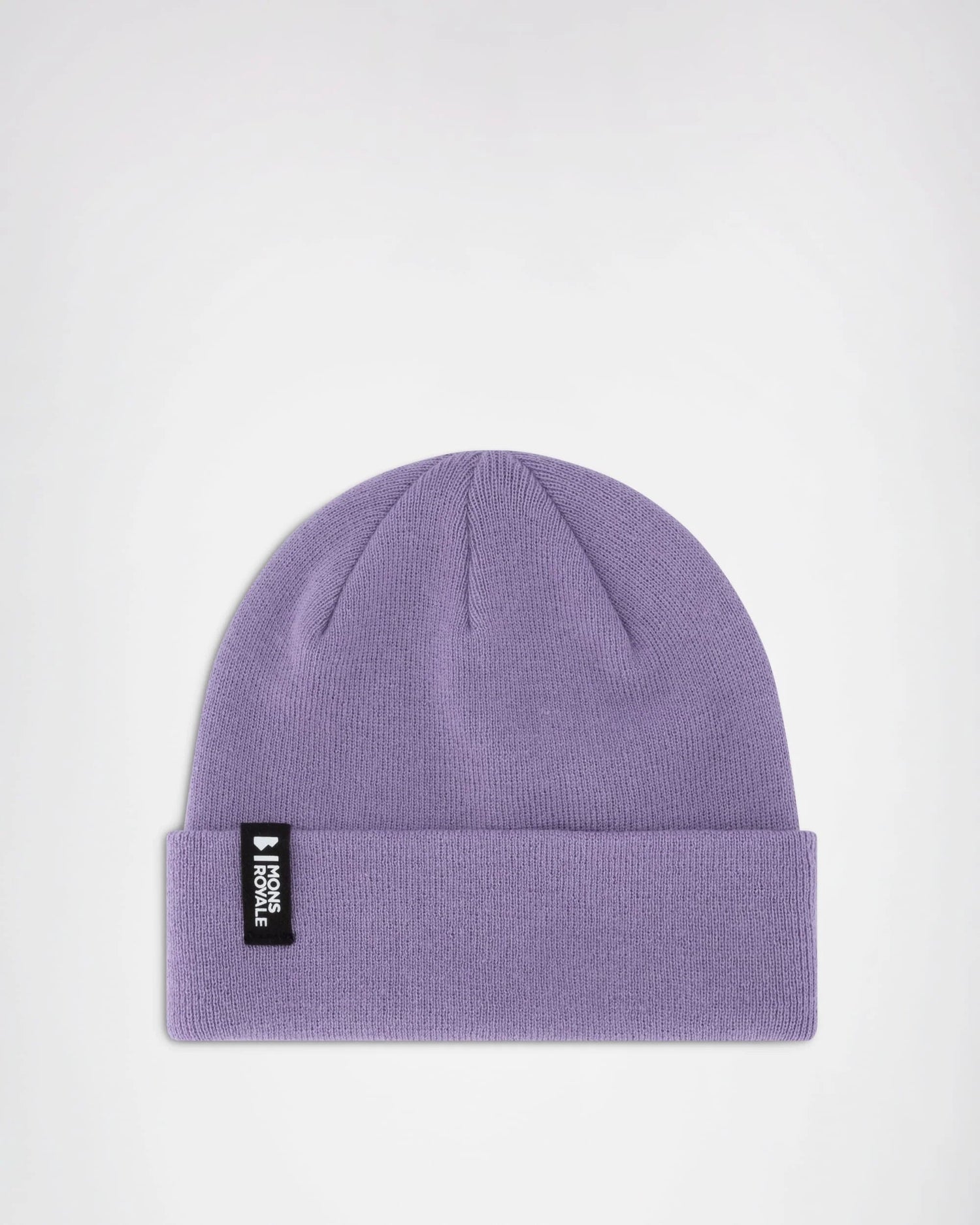 Mons Royale Unisex McCloud Merino Beanie - Merino Wool & Recycled Polyester Lupin Headwear