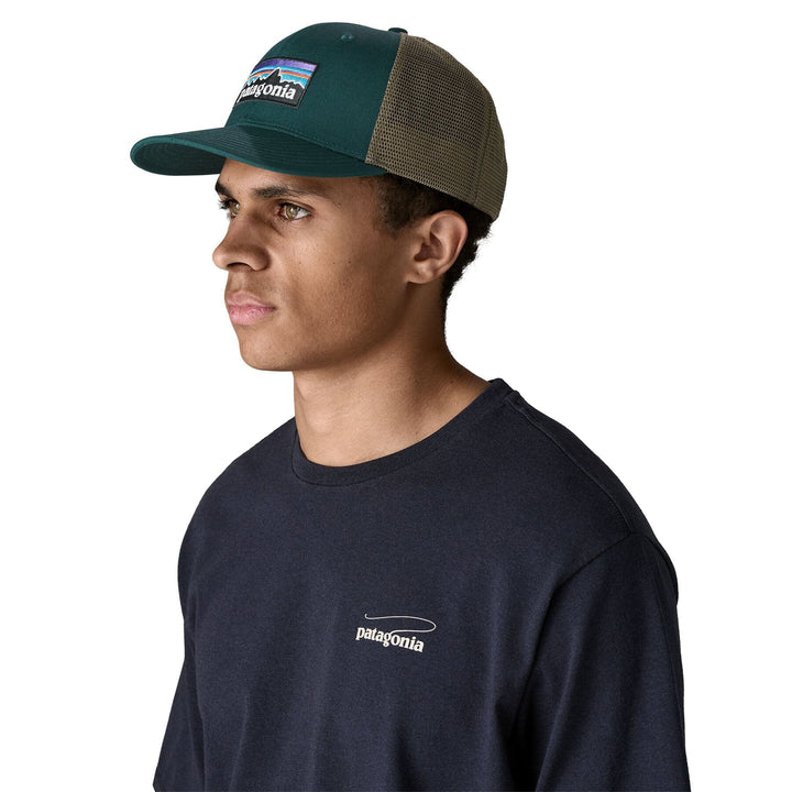 Patagonia Unisex P-6 Logo Trucker Hat - Organic Cotton Cascade Green Headwear