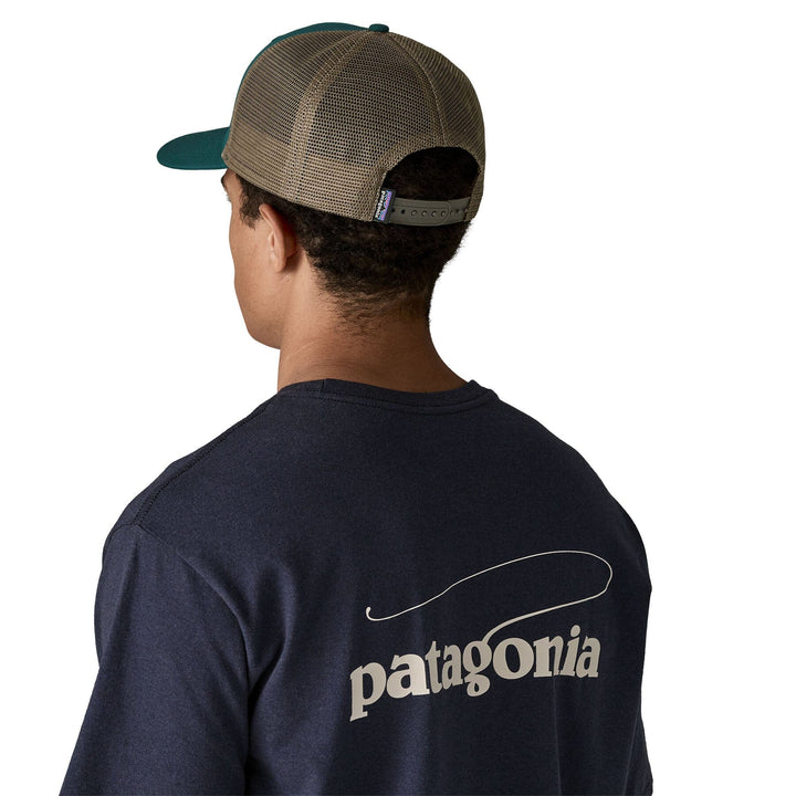 Patagonia Unisex P-6 Logo Trucker Hat - Organic Cotton Cascade Green Headwear
