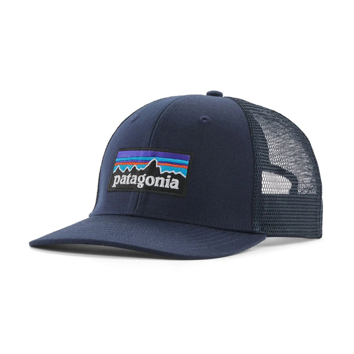 Unisex P-6 Logo Trucker Hat - Organic Cotton Headwear Patagonia New Navy