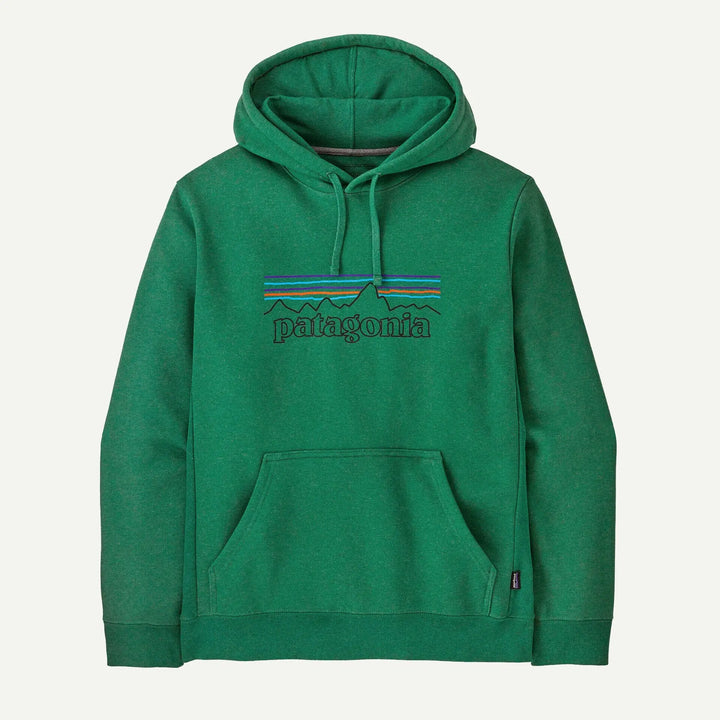 Patagonia Unisex P-6 Logo Uprisal Hoody - Made From Recycled Cotton & Recycled Polyester P-6 Outline: Heartleaf Green Shirt