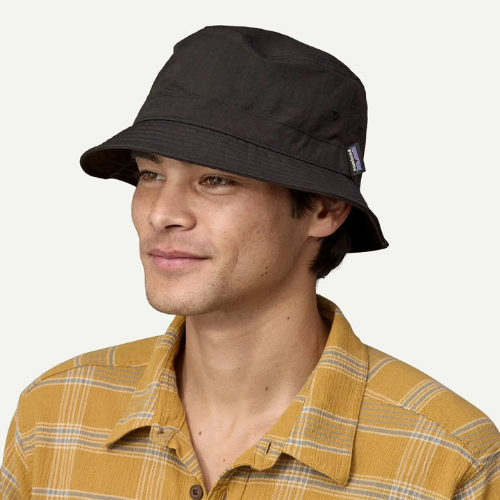 Unisex Wavefarer Bucket Hat - Recycled Nylon Headwear Patagonia Black L