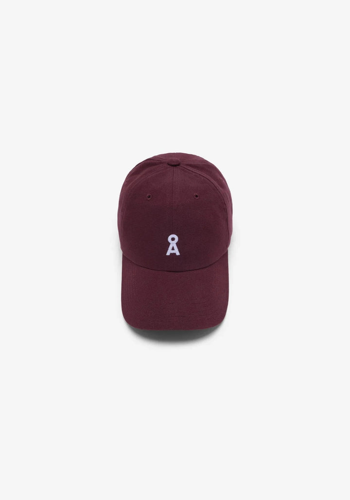 Unisex Yenaas Bold cap - 100% Organic Cotton Headwear Armedangels Dark Cranberry