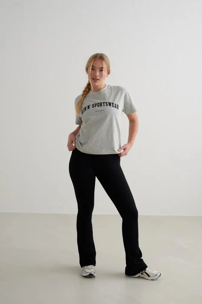 Varsity Boxy T-Shirt Tops Aimn