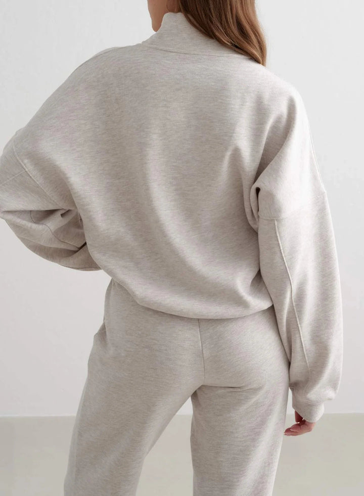 Varsity Sweat Half Zip Sweaters Aimn