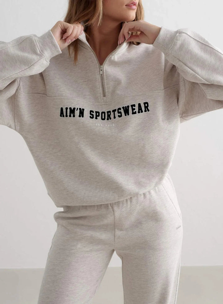 Varsity Sweat Half Zip