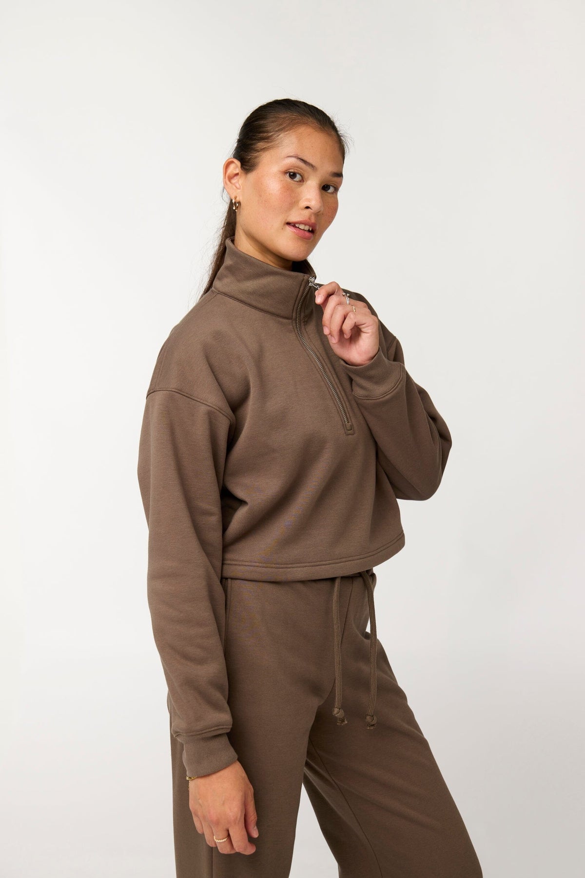 Vega Half-Zip Sweatshirt Shirt Girlfriend Collective