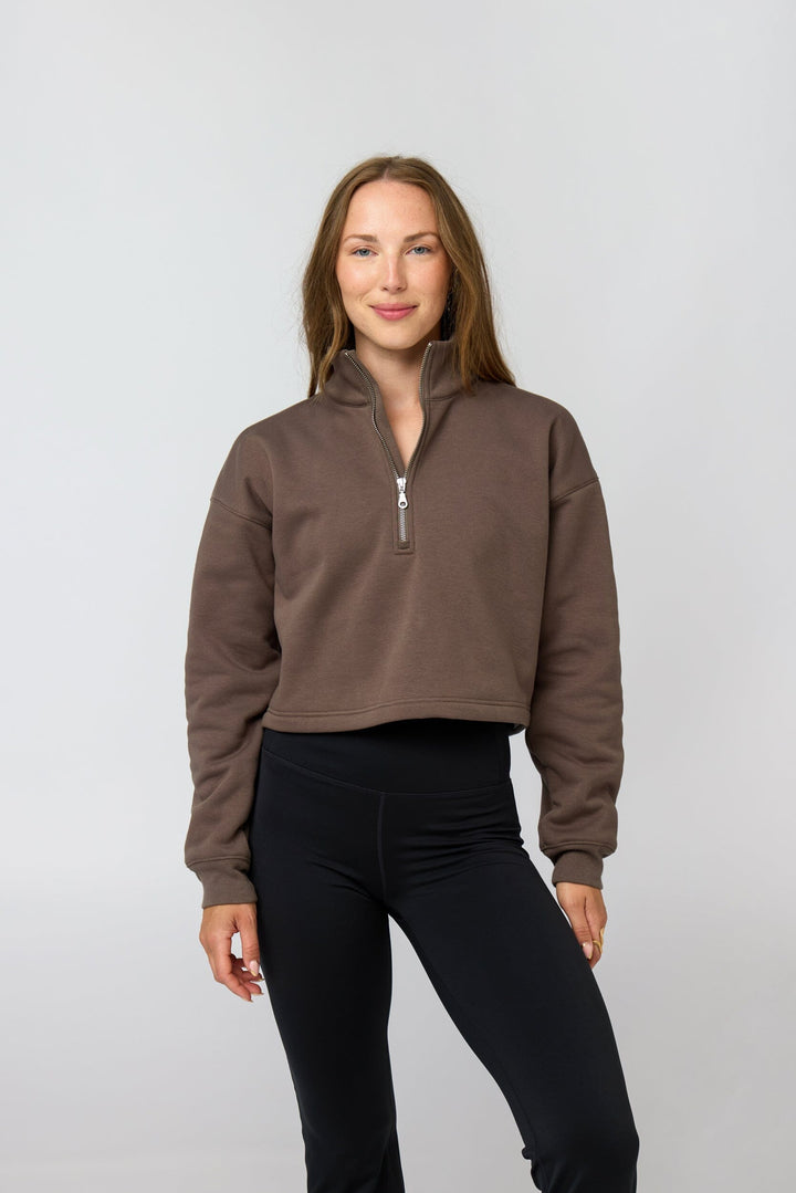 Vega Half-Zip Sweatshirt Shirt Girlfriend Collective Mink XS