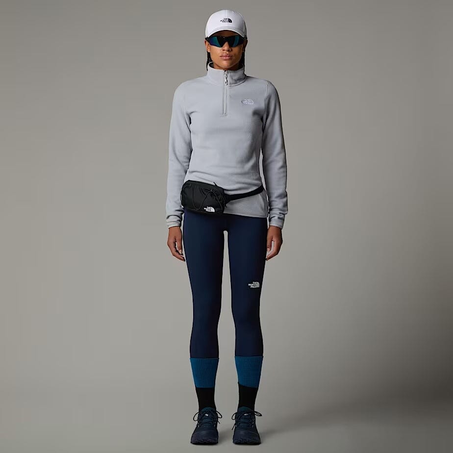 The North Face Women's 100 Glacier 1/4 Zip Fleece TNF Light Grey Heather Fleece