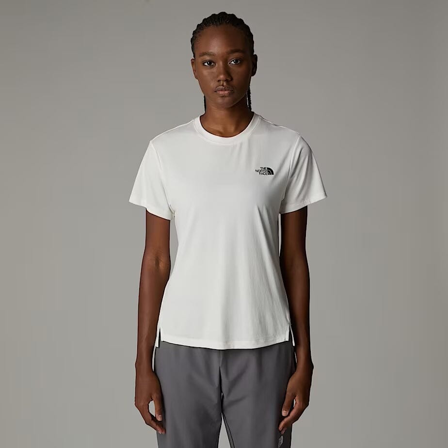 Women’s Flex T-Shirt Shirt The North Face White Dune S