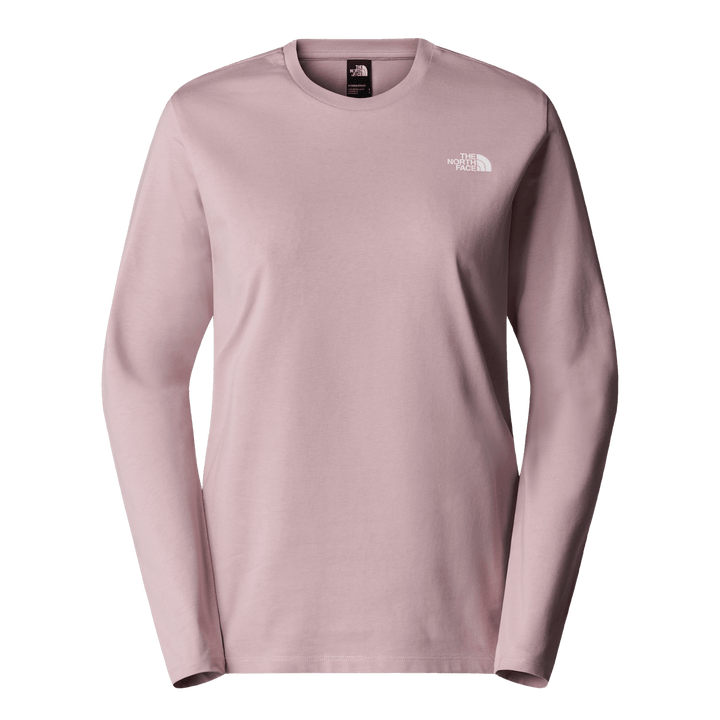 Women’s Long-Sleeve Simple Dome T-Shirt Shirt The North Face Metal Pink S