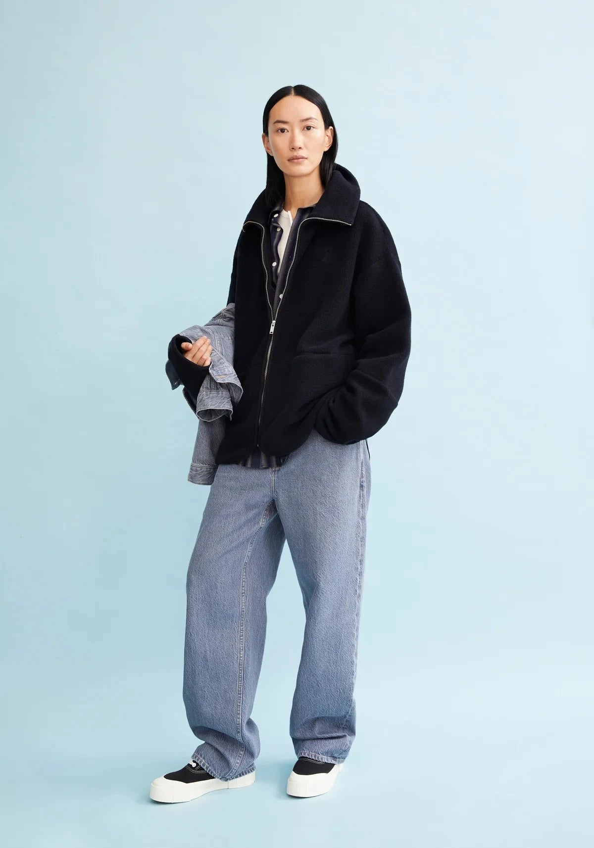 W's Anaawil Cotton Fleece Jacket - 100% Organic Cotton Jacket Armedangels