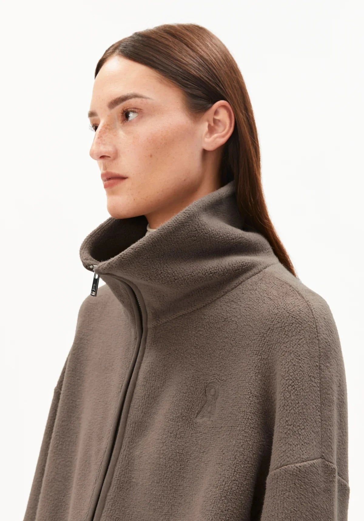 W's Anaawil Cotton Fleece Jacket - 100% Organic Cotton Jacket Armedangels