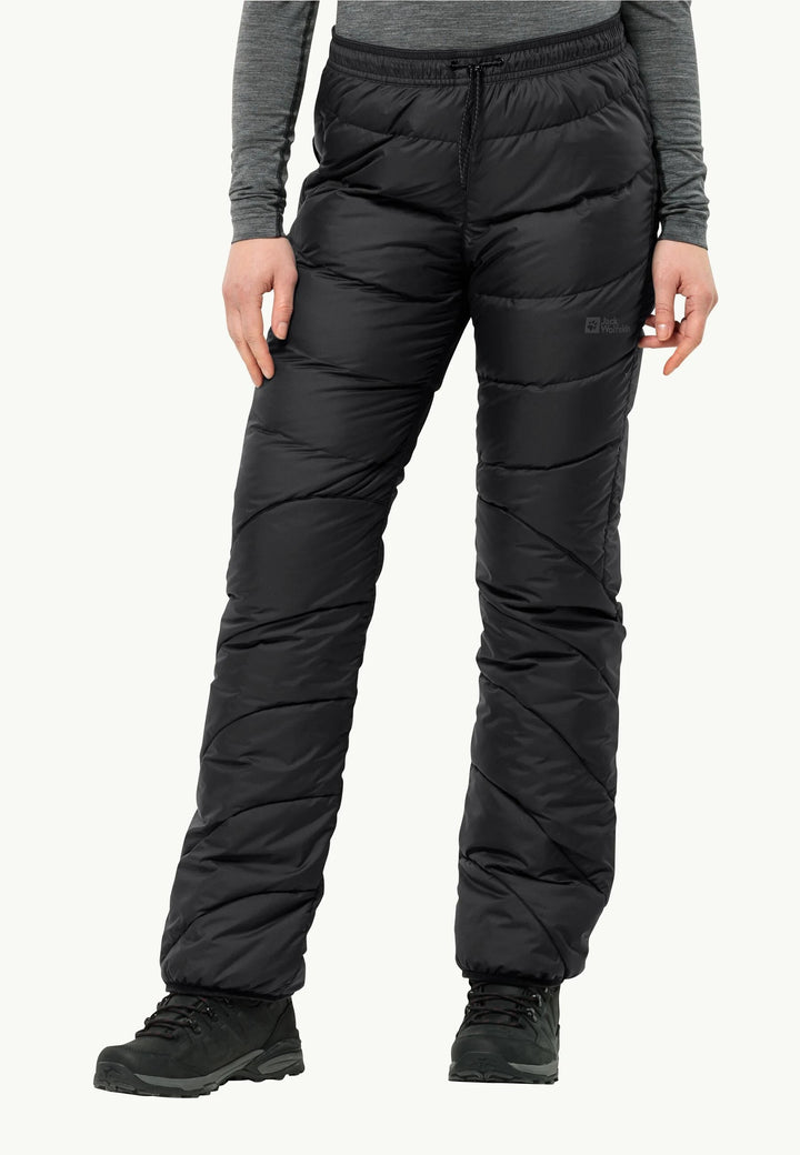 W's Atmosphere Down Pants - Recycled material & Natural Down Pants Jack Wolfskin Black XS