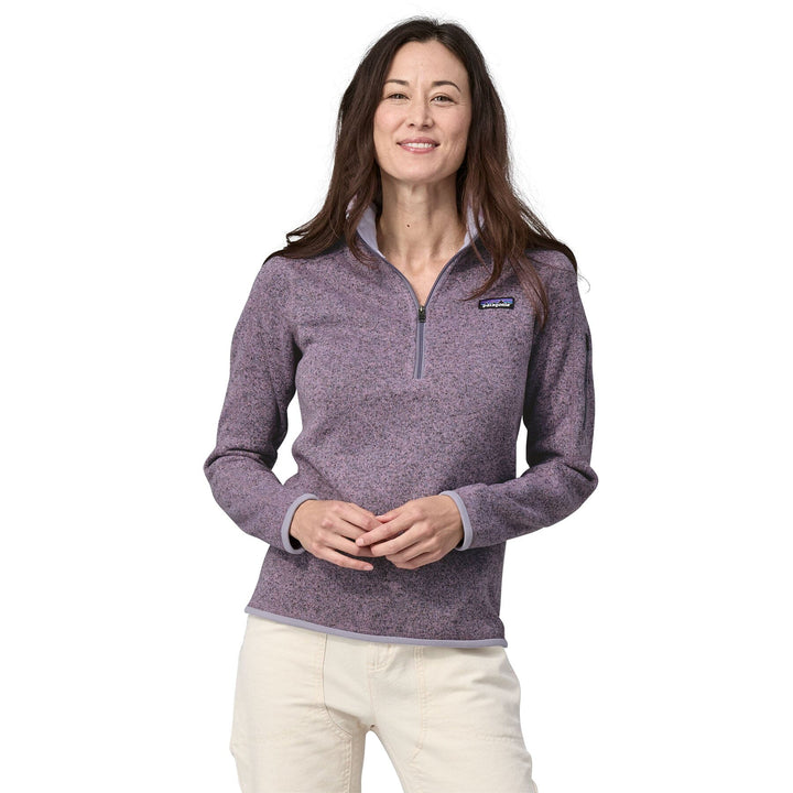 W's Better Sweater 1/4 Zip Fleece - Recycled polyester Shirt Patagonia Milkweed Mauve S
