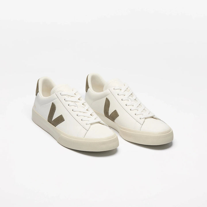 W's Campo ChromeFree Sneakers - ChromeFree Leather Shoes Veja Extra White Kaki 36