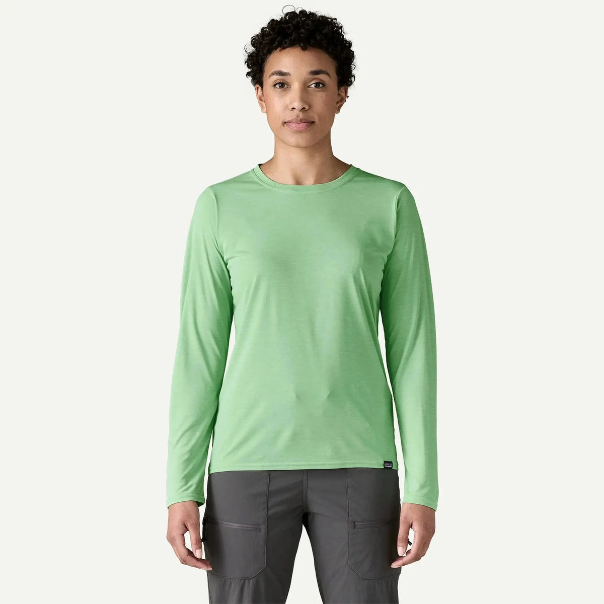 W's Capilene Cool Daily LS Shirt - Recycled Polyester Shirt Patagonia Rinsed Green - Dark Rinsed Green X-Dye S