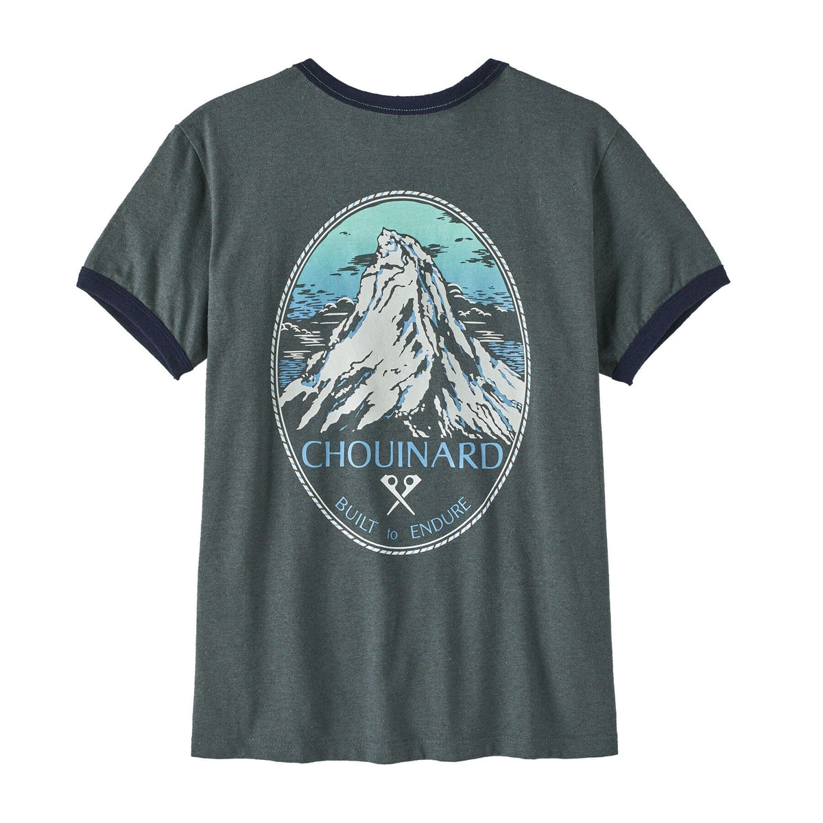 W's Chouinard Crest Ringer Responsibili-Tee - 100% recycled fabrics Shirt Patagonia