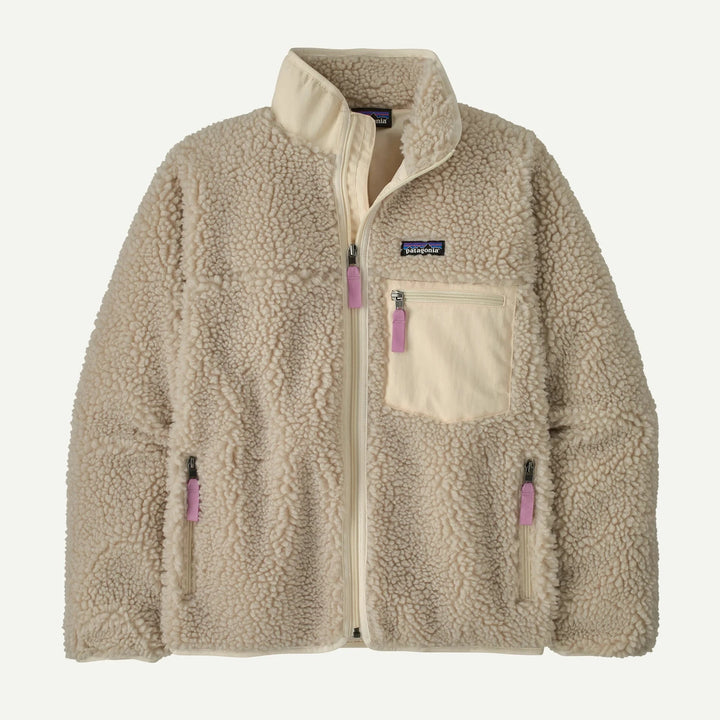 W's Classic Retro-X Jkt - Recycled Polyester Jacket Patagonia Natural w/Light Violet XS