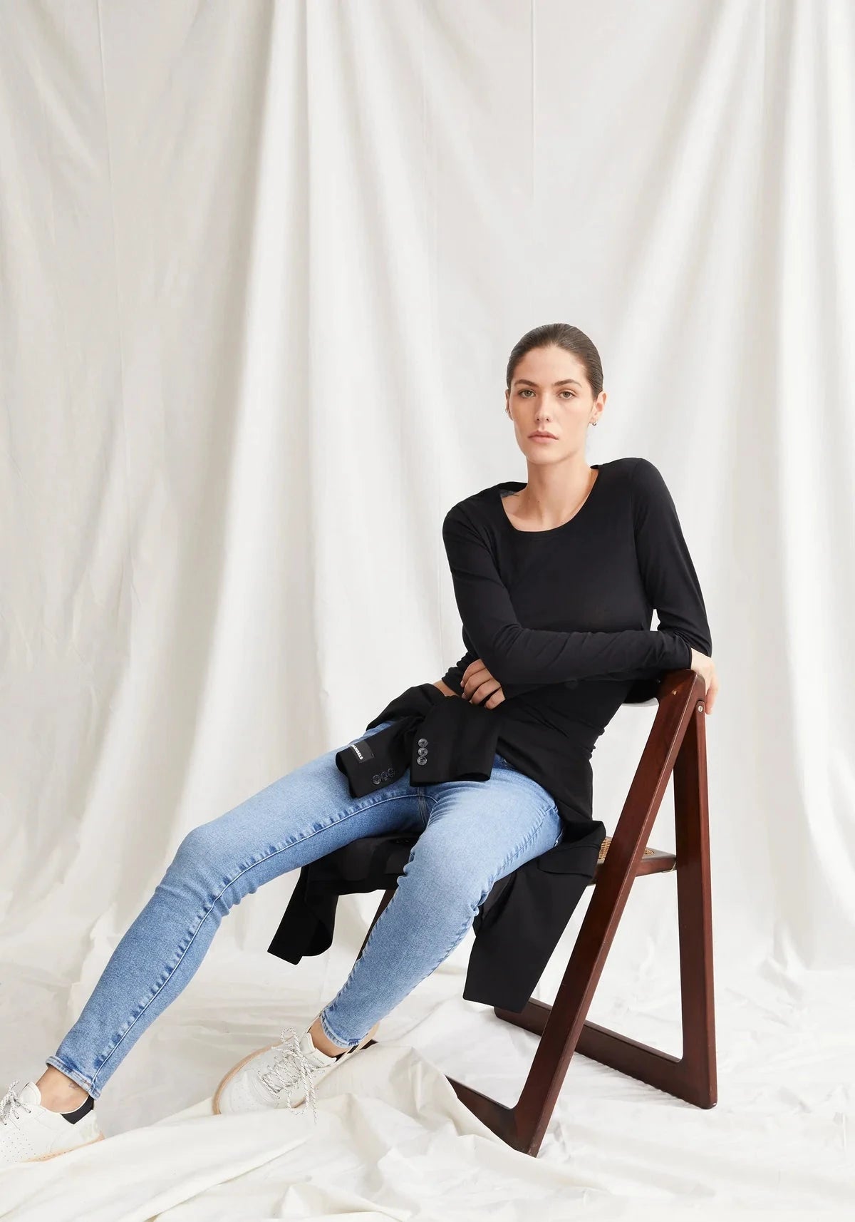 W's Einiaara Soft Longleeve shirt - 100% Organic cotton Shirt Armedangels