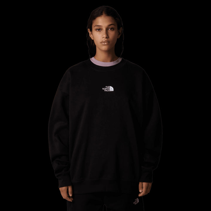 W’s Essential Oversize Crew Shirt The North Face TNF Black S