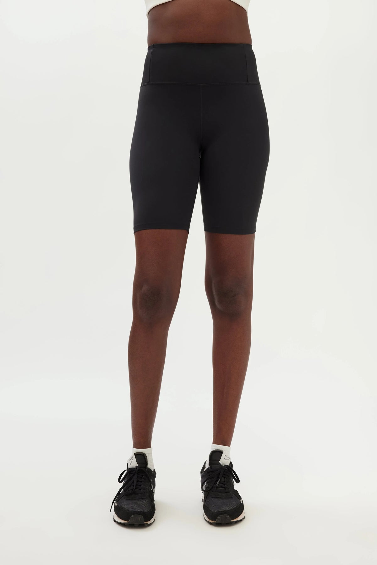 W's Float High-Rise Bike Shorts - Made from recycled plastic bottles Pants Girlfriend Collective Black XS