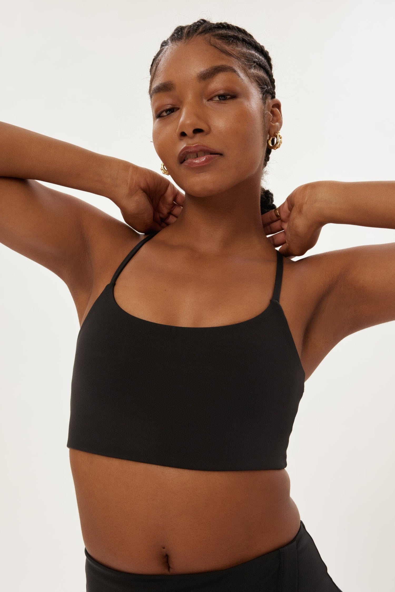 Girlfriend Collective W's Float Juliet Bra - Made from Recycled Plastic Bottles Black Underwear