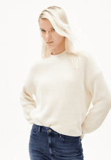 W's Haayle Sweater - Organic cotton Shirt Armedangels Oatmilk S