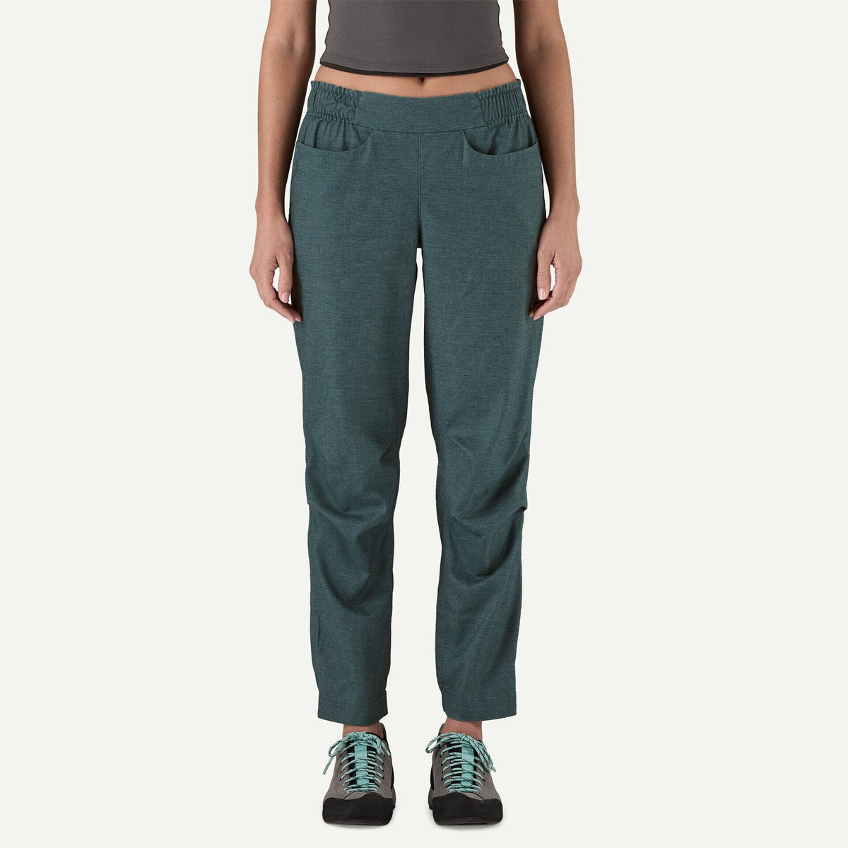 W's Hampi Rock Pants - Organic Hemp & Recycled Polyester Pants Patagonia Tidal Teal 6