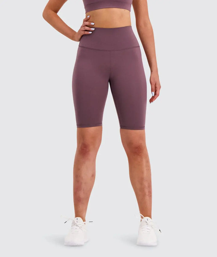 W's High-waist Biker Shorts - Bluesign®-certified production, Polyamide & Elastane Pants Gymnation Berry S