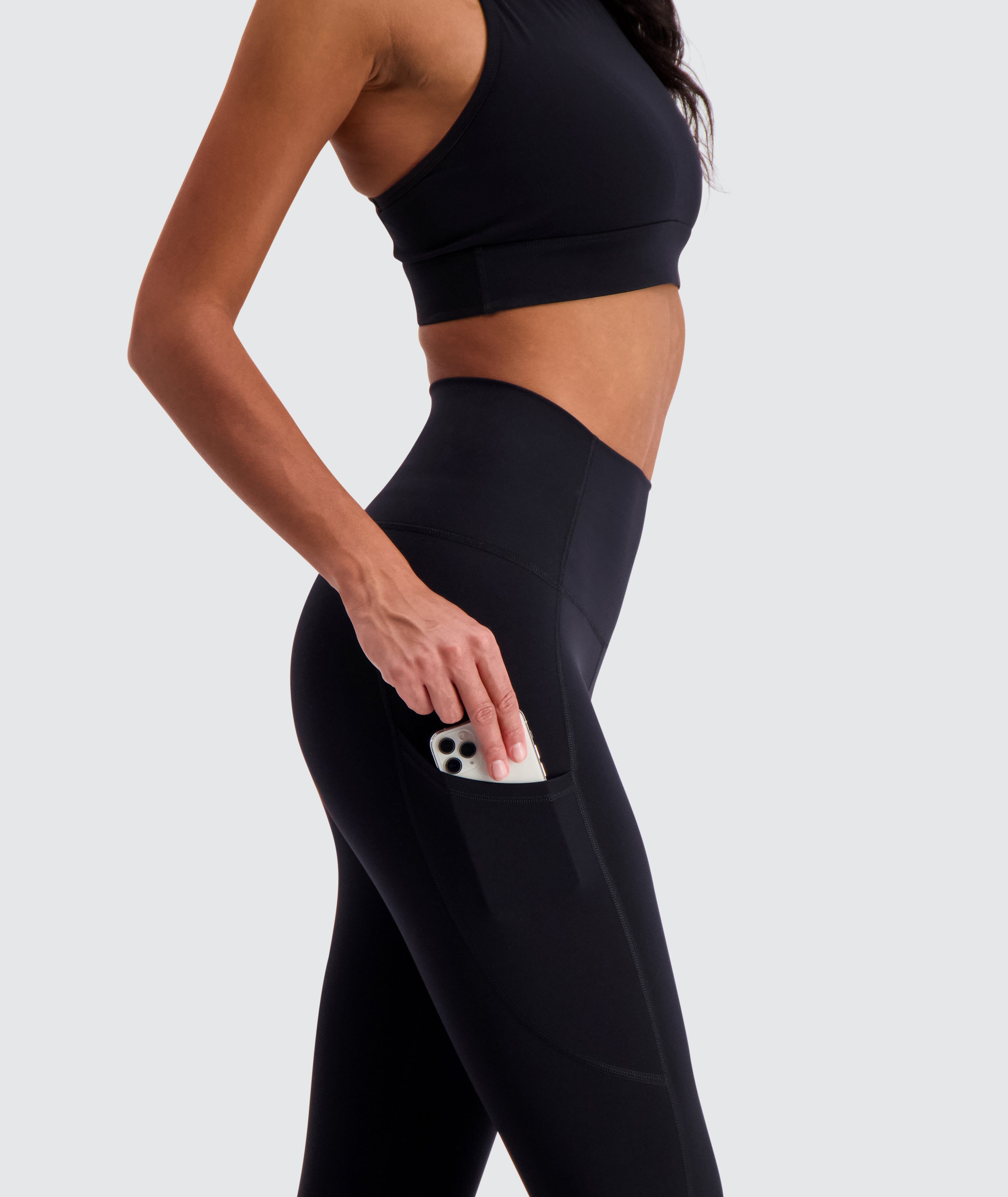 GYMNATION Women's High-waist Pocket Tights – Weekendbee - premium sportswear