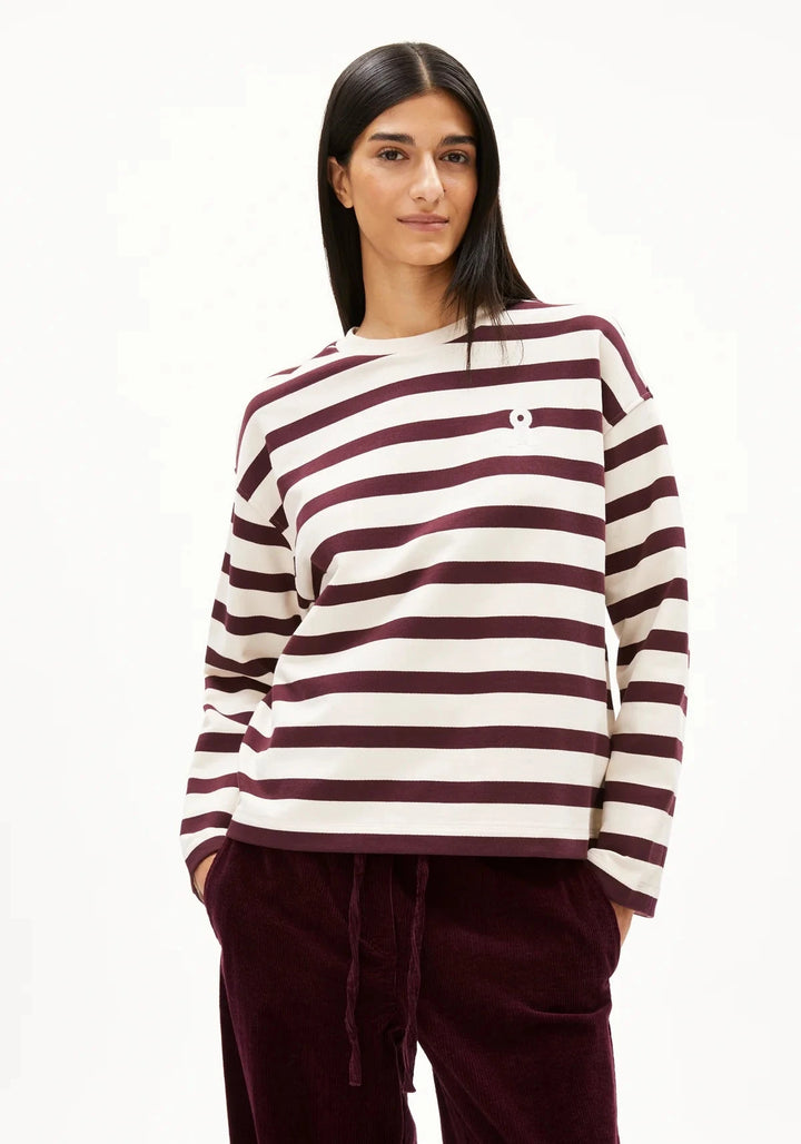 W's Iconic Å Frankaa Bold Sweatshirt Shirt Armedangels Dark Cranberry S