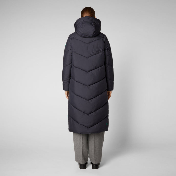 W's Janis Hooded Puffer Jacket - Recycled plastic bottles Jacket Save The Duck