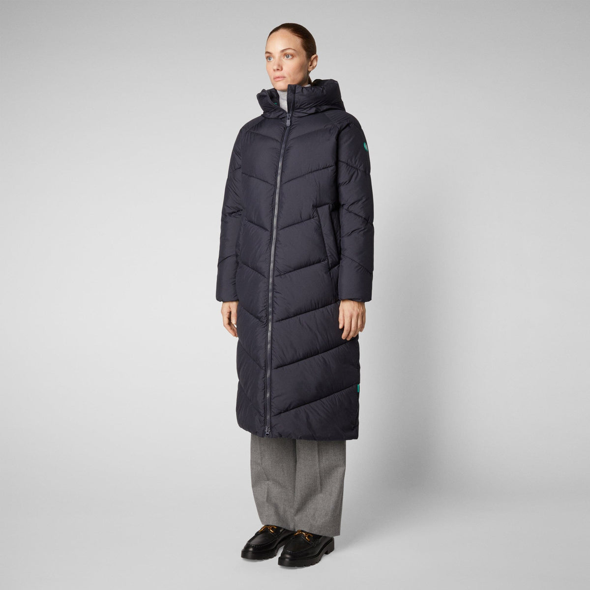 W's Janis Hooded Puffer Jacket - Recycled plastic bottles Jacket Save The Duck