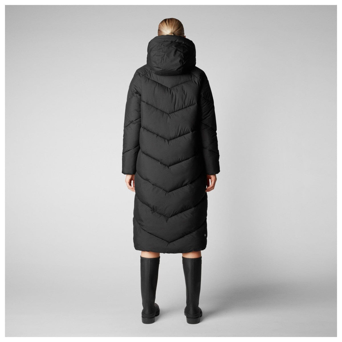 W's Janis Hooded Puffer Jacket - Recycled plastic bottles Jacket Save The Duck