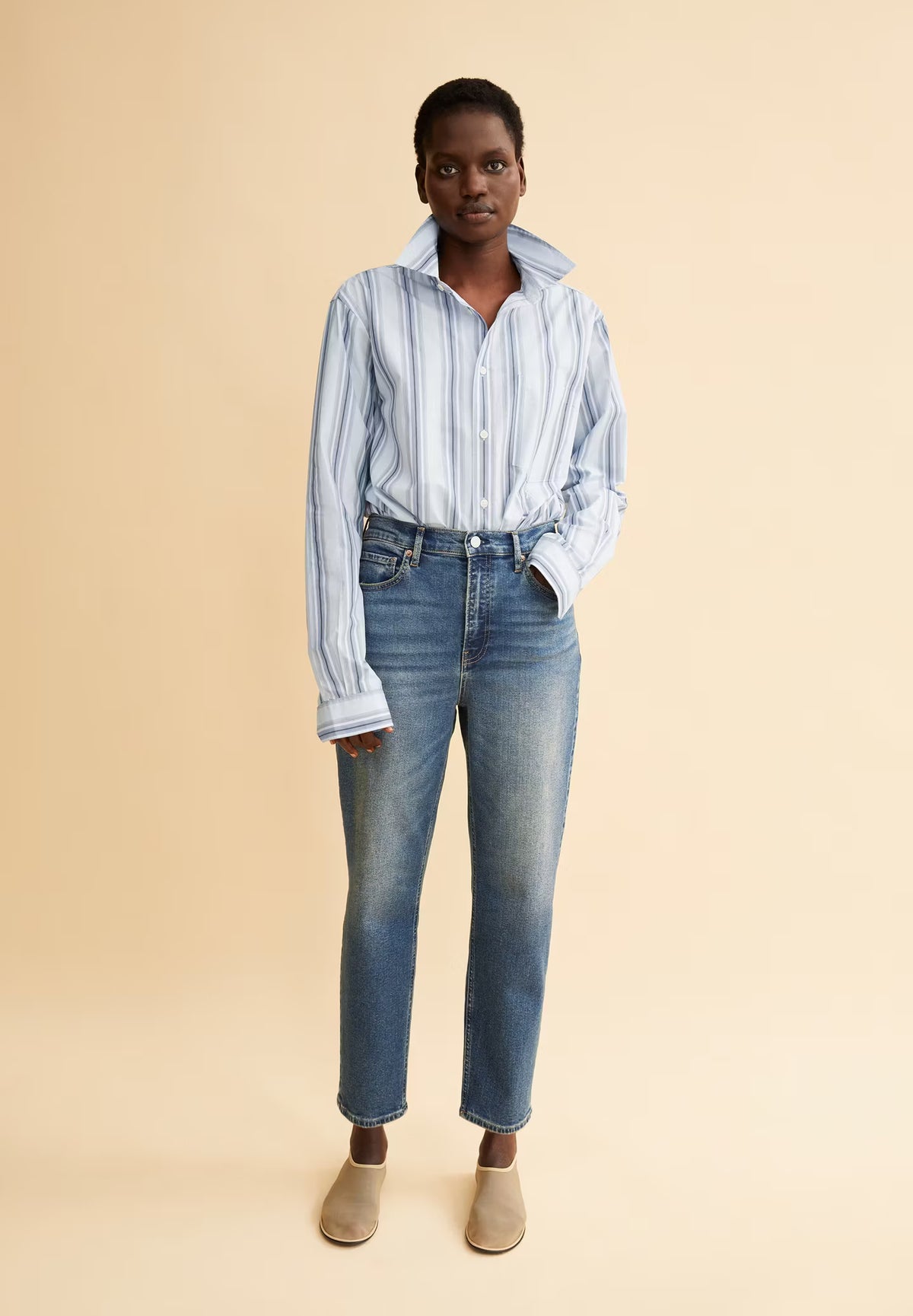 W's Mairaa Jeans - Mom Fit High Waist - Recycled Cotton Mix Pants Armedangels