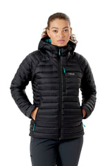 W's Microlight Alpine Jacket - Recycled nylon & down Jacket Rab Black S