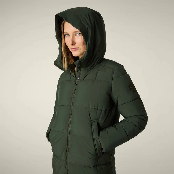 W's Missy Long Hooded Puffer jacket - Recycled polyester Jacket Save The Duck
