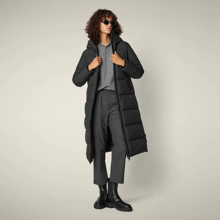 W's Missy Long Hooded Puffer jacket - Recycled polyester Jacket Save The Duck