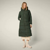 W's Missy Long Hooded Puffer jacket - Recycled polyester Jacket Save The Duck Land Green S