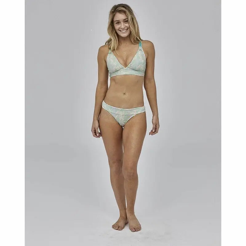 W's Nanogrip Sunset Swell Bikini Top - Recycled Plastic Swimwear Patagonia