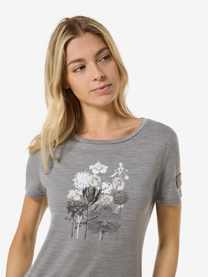 W's Orchid Bio J Tee Shirt Supernatural Cashmere Grey Melange/Various S