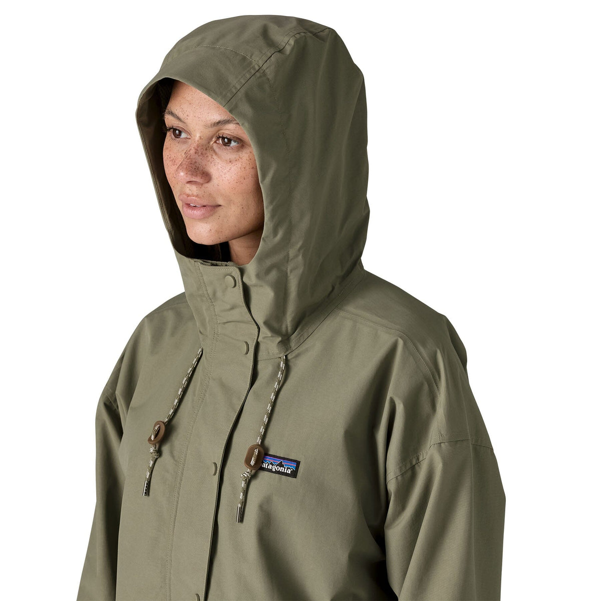 Patagonia W's Outdoor Everyday Rain Jacket - Recycled polyester River Rock Green Jacket