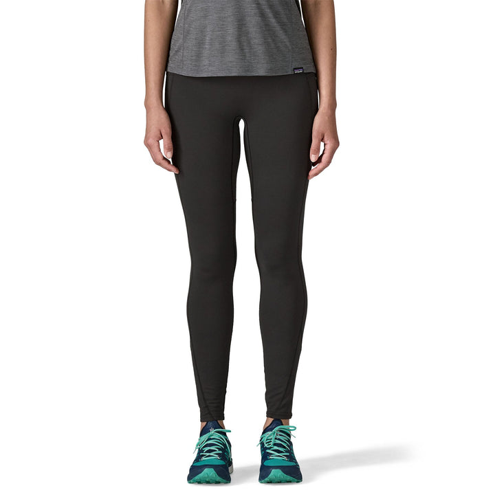 W's Peak Mission Winter Running Tights - Recycled Polyester Pants Patagonia Black XS