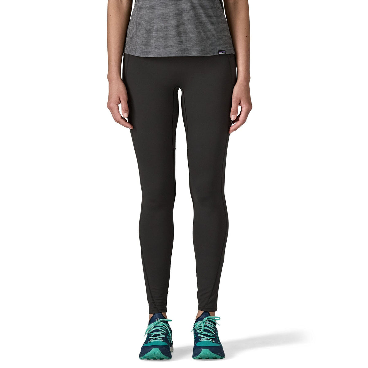Patagonia W's Peak Mission Winter Running Tights - Recycled Polyester Black Pants
