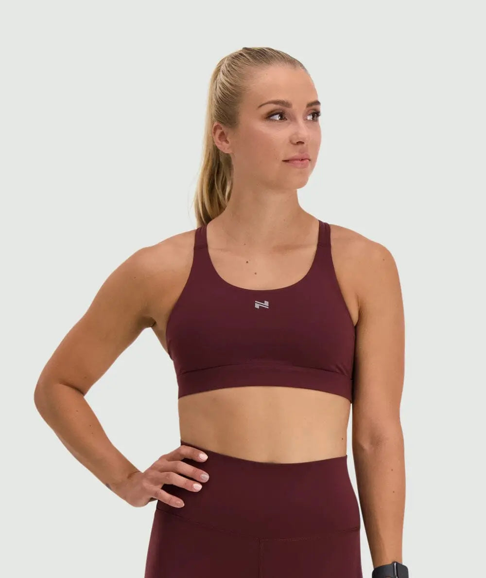 W's Performance Boost Sports Bra - Bluesign®-certified production, Polyamide & Elastane Underwear Gymnation Wine Red XS