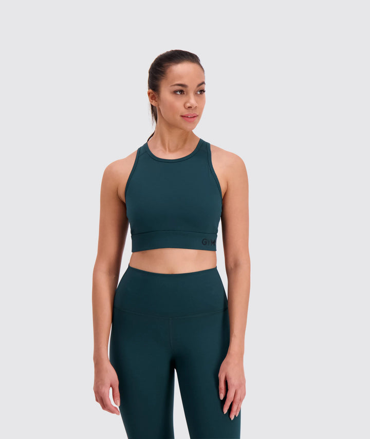 W's Power Boost Sports Bra - Bluesign®-certified production, Polyamide & Elastane Underwear Gymnation Forest Green XS