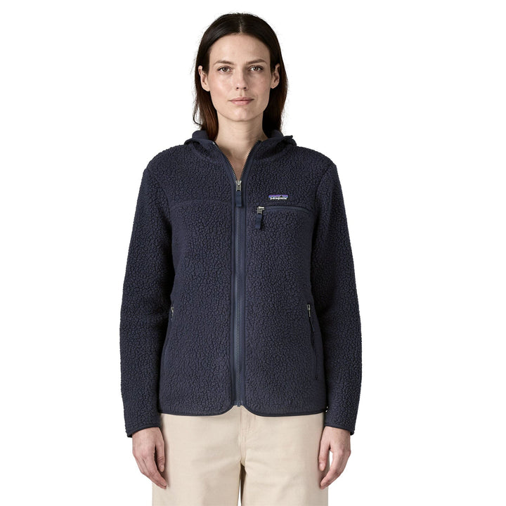 W's Retro Pile Fleece Hoody - Recycled Polyester Jacket Patagonia Sunken Blue XS